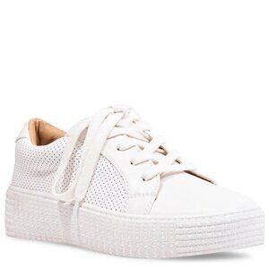 Steve Madden Toliver White Perforated Sneakers Size 6.5 Women's